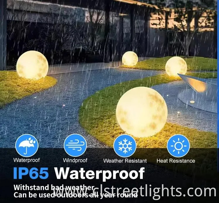 Eco-Friendly Round Solar Garden Light with Warm Glow